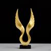 3/Angel Wing Statue Resin Figurine Sculpture Artwork Feng Shui European Style Miniature Animal Model