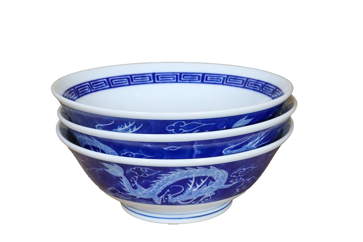 

Изогнутая круглая миска для рамена на высокой ножке, китайский Шорю из [Коммерческий набор] 6.3 (Набор 3) белый