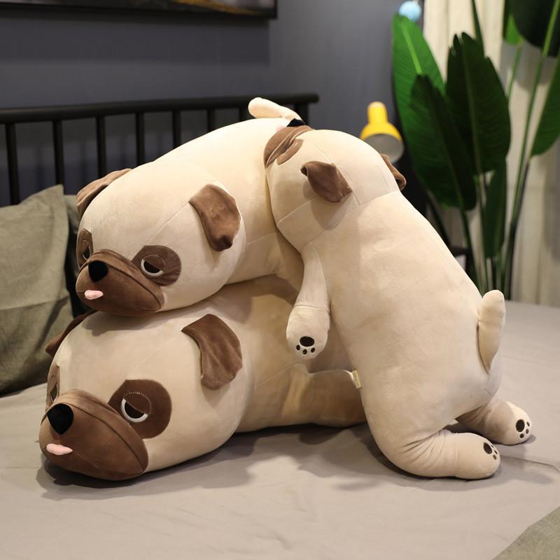 Lying Pug Dog Plush Toy Animal Stuffed Doll Pillow Cartoon Decoration Kids Gift
