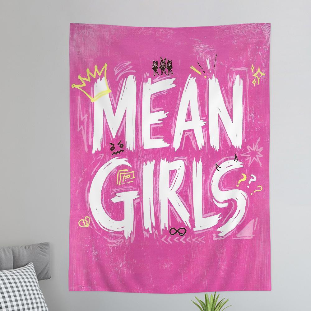 Mean Girls Movie Printed Large Wall Tapestry Indian Buddha Wall Decoration Witchcraft Bohemian Hippie Wall Art Decor