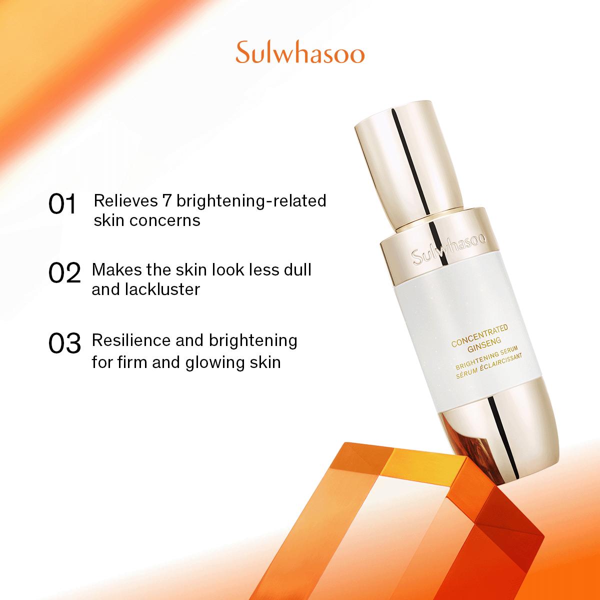

Sulwhasoo Concentrated Ginseng Brightening Serum 8ml +RANDOM GIFT