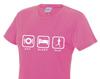 Eat Sleep Run T-Shirt – Lightweight Ladies Sports Top