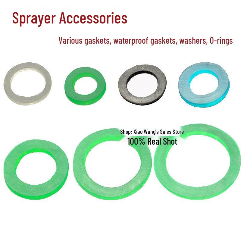Agricultural Sprayer Nozzle O-ring Gasket Set with Copper Joint for Winding Machine and Medicine Tube. Fan Nozzle Gasket 13*7