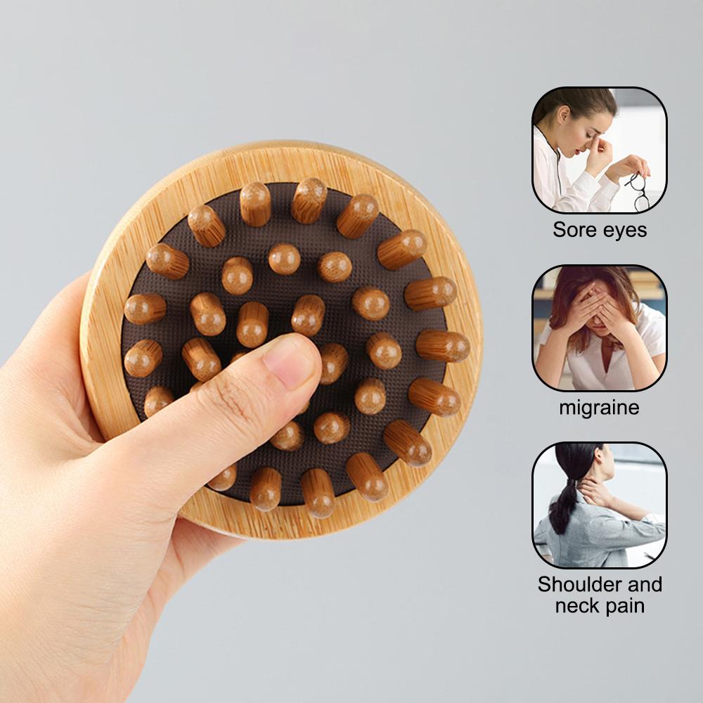 Household Nanshan Meridian Brush, Head, Acupoint, Meridian Massager, Muscle Relaxation Massage Comb, Male And Female, White