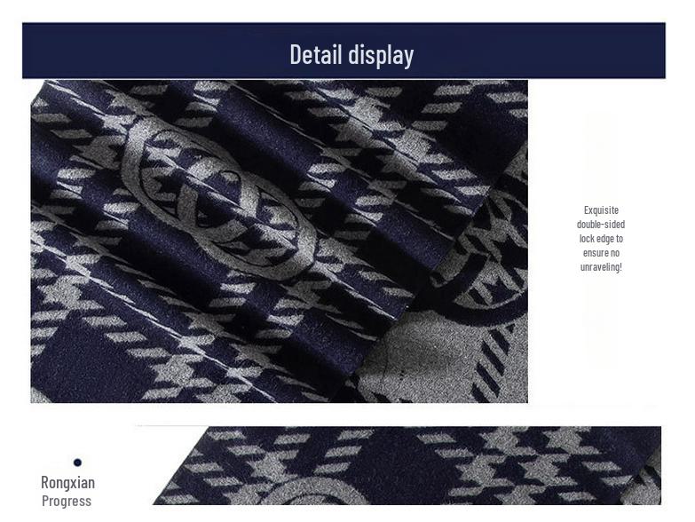 Klassischer gestreifter Herrenschal – europäischer und amerikanischer Stil, perfektes Geschenk für den Freund, für Business und Freizeit