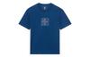 China Li Ning T Shirts Men's Blue Crew Neck Moderate Straight Fit AHSS144-3