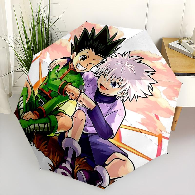 1pc Hunter X Hunter Inspired Umbrella Automatic Opening & Closing, Foldable Design, Outdoor, Ideal Gift for Fans, Travelers, Daily Use.L019