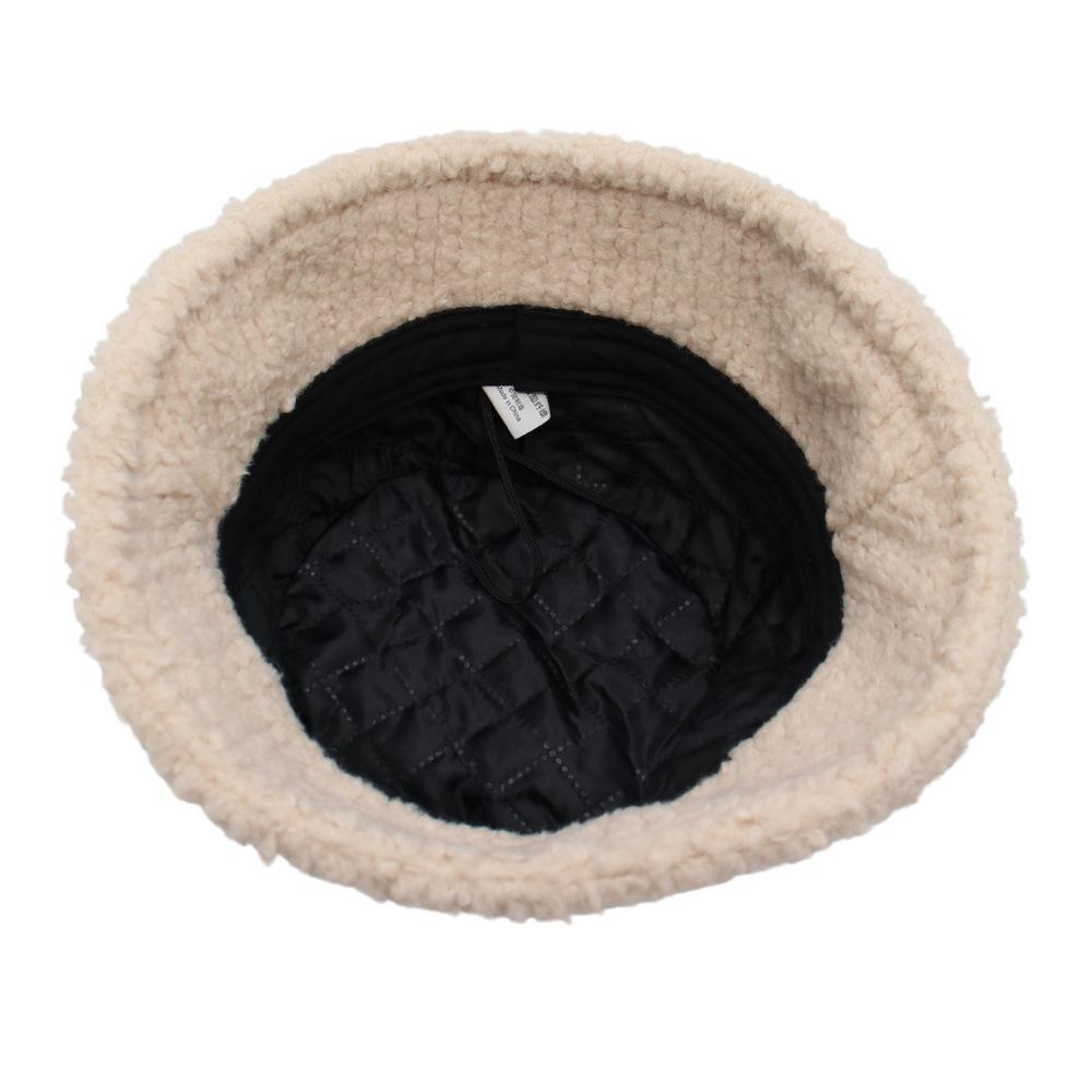 Cute Soft Plush Hat Thickened Bucket Hat Warm Head Hat Soft Winter Hat Women