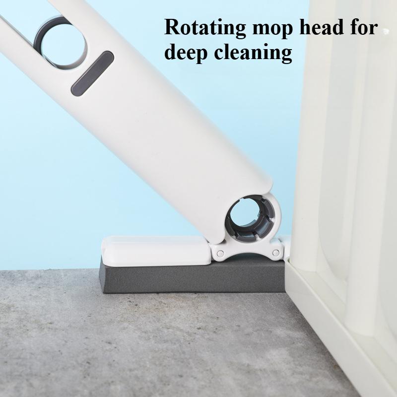 Mini Handheld Mop Folding Powerful Squeeze Home Cleaning Mops with Sponge Self-squeezing Floor Washing Mops Desk Window Car