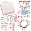 Box Beads Charms Pendants For Making Bracelets Diy Premium Pink