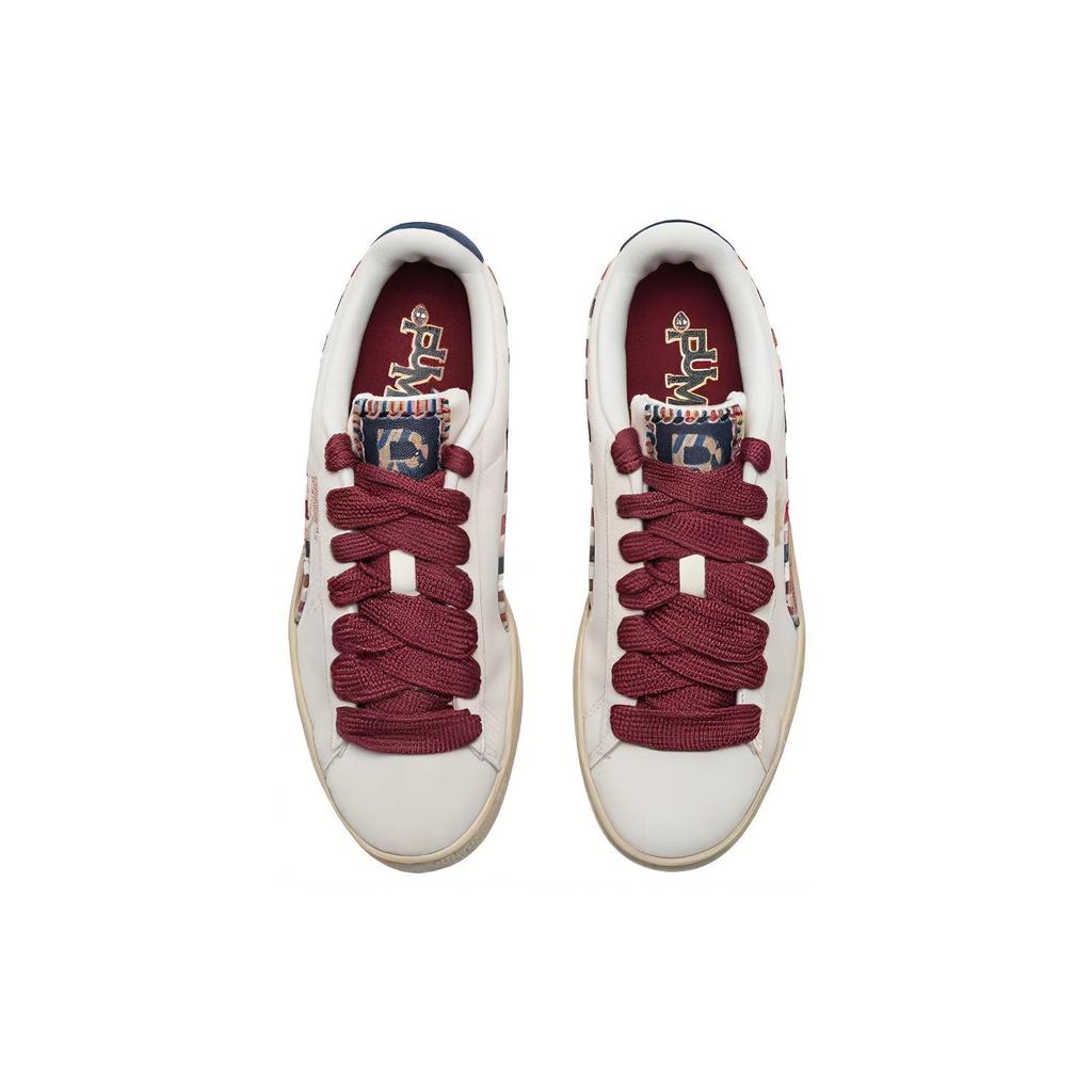 New PUMA Suede Bz Fringe 'white Red Navy' 398673-01