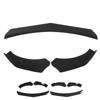 Front Bumper Lip Spoiler 4 Parts Form Universal Modification Aggressive Decoration