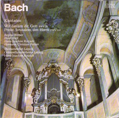 LP Record JOHANN SEBASTIAN BACH  REGINA WERN  Kantaten  Wir Danken Dir Gott BWV 826581 ETERNA 1975 German Dem Classical Used