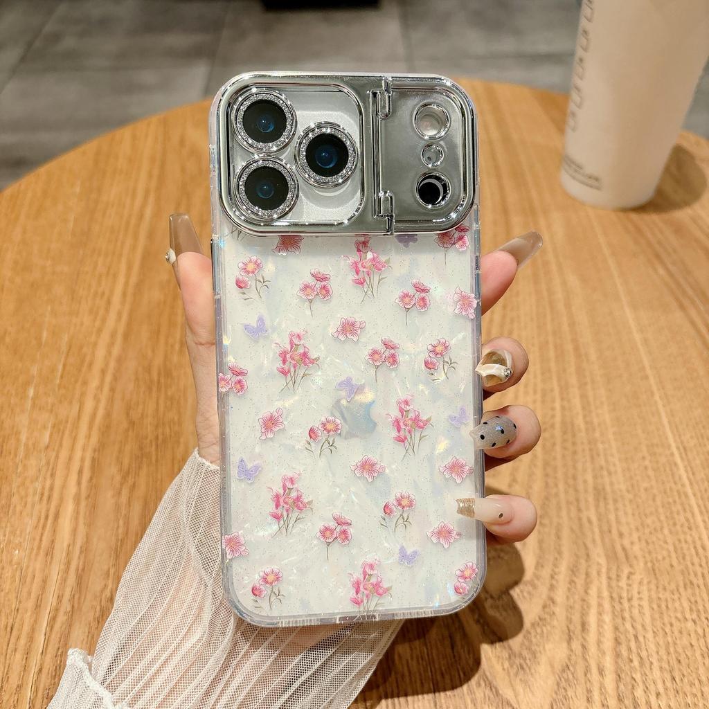 Kasuga Květinové pouzdro na ochranu objektivu pro iPhone 17 Pro Max