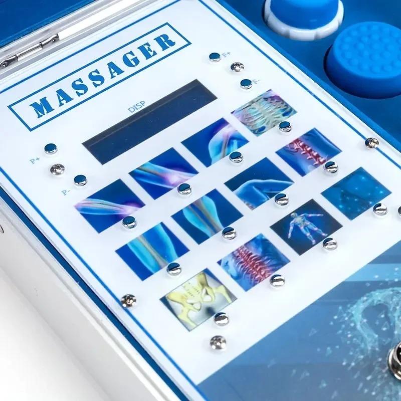 Muscle Massager Shockwave Machine 7 Heads Lattice Ballistic Shock Wave Silicone Heads Portable Home Sports Recovery Ergonomic Design