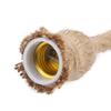 E27 Lamp Base 1.5m Hemp Rope Electric Wire   Pendant Decorative Bulb Holder (one bulb holder)