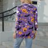 Women's Casual Fashion Sexy Comfortable V-Neck Halloween Seven Sleeve Top