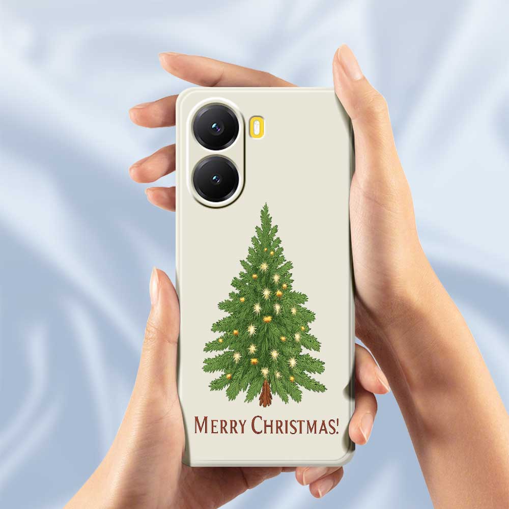For Xiaomi Redmi Turbo 4 5G/Poco X7 Pro 5G Case Christmas Tree Pattern Printing Straight Edge TPU Phone Back Cover