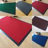 Modern Simple Patterned Corrugated Doormat With Absorbent Fibers For Indoor And Outdoor Use