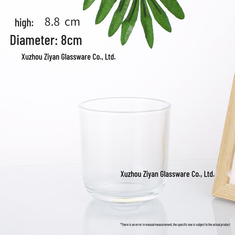 U-shaped Aromatherapy Wax Candle Holder - Transparent Glass Ornament