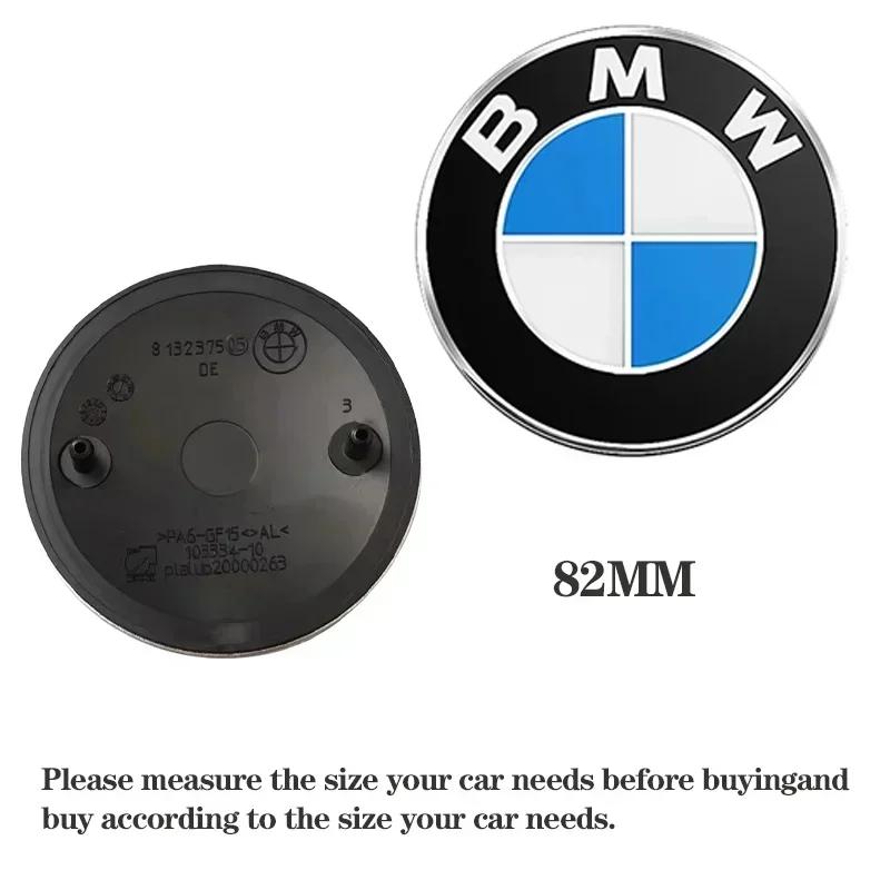 MLKQ6 Car Front Hood Emblem Logo Rear Trunk Badge for BMW E36 E46 E53 E90 E60 E61 E93 E87 X1 X3 X5 X6 F30 F20 F10 Z3 Z4 X1 X3 X5 M4 M8