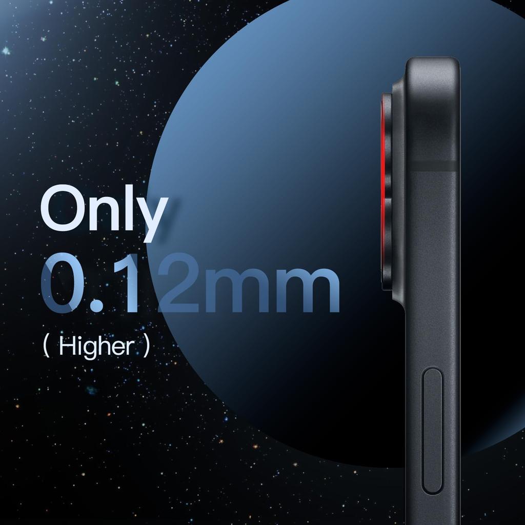 JEDirect Camera Lens Film for iPhone 15 15 Plus Inch Full Protection 9H Tempered Glass Ring Cover Matte Metal Plate No Interference with Case 1 Piece