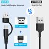 3 in 2 Multi Charging Cable for Apple Watch USB C Charger for iPhone & iWatch Type C/A Fast Charging Cord Compatible with Apple Watch Ultra/Series