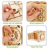 Ury 3D Wooden Puzzle Password Treasure Money Box Piggy Bank Diy Advanced Assembly Model Toys Creative Gift For Lady Girls