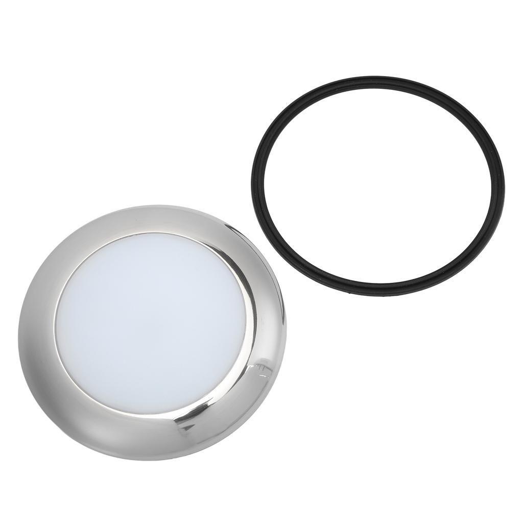 152mm/6.0in 12V LED Dome Light Ultra Slim IP66 Waterproof Surface Mount for Marine Yacht RV Motorhom