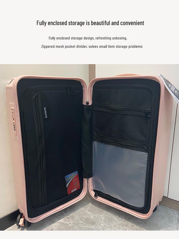 Large Capacity Five-Wheel Travel Suitcase with Brake and Combination Lock