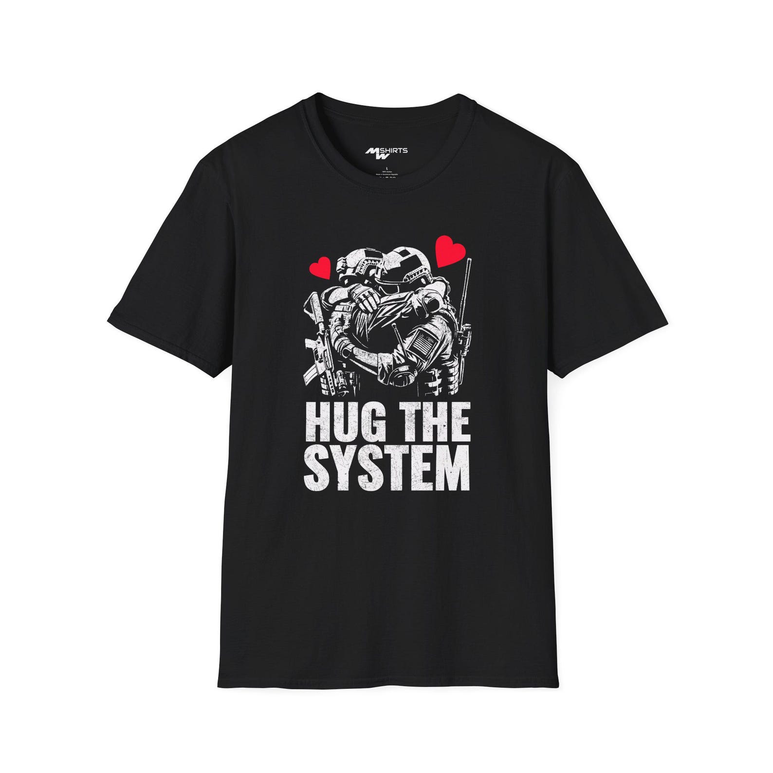 Hug the system Unisex Tee 2XL