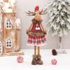 Christmas Decoration New Year Ornament Reindeer Plush Doll Handmade Deer Elk Toys Noel Xmas Home Party Table Decor for Kids Gift