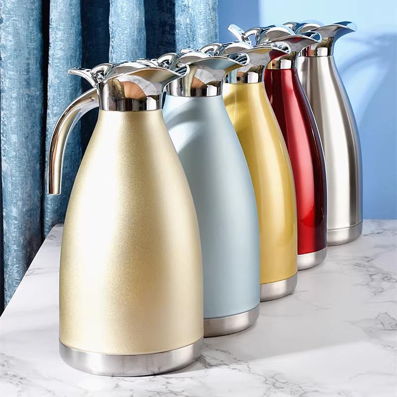 304 Stainless Steel Insulated Kettle, Large Capacity, European Style Hot Water Kettle