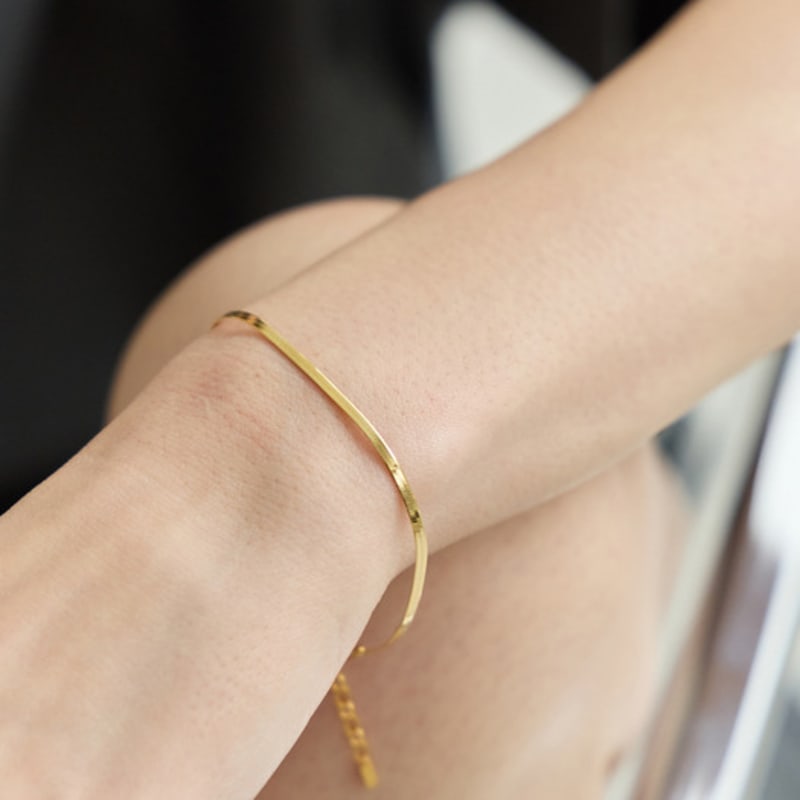 ENOUGHLIP Simple Silver Bracelet