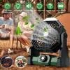Portable Fan Rechargeable, Cordless Battery Powered Fan with LED Lantern, Outdoor Table Fan,USB Battery Operated Fans for Travel