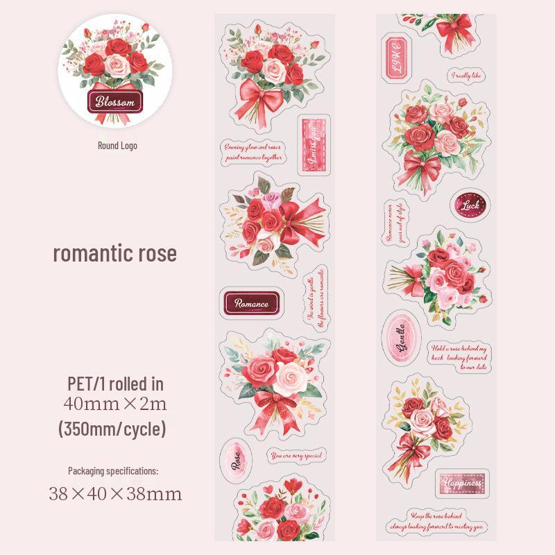 Beautiful Day Floral PET Tape: Blooming Series - 6 Designs