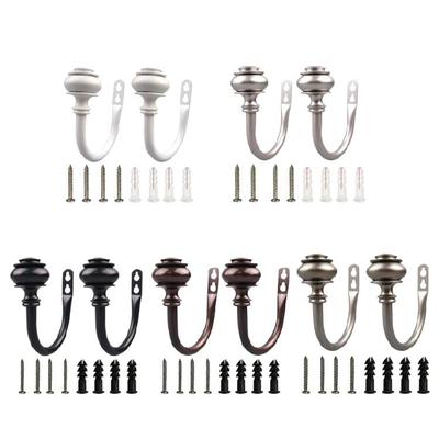 Metal Curtain Tiebacks, 2Pack Holders for Secure and Neat Drapery Display