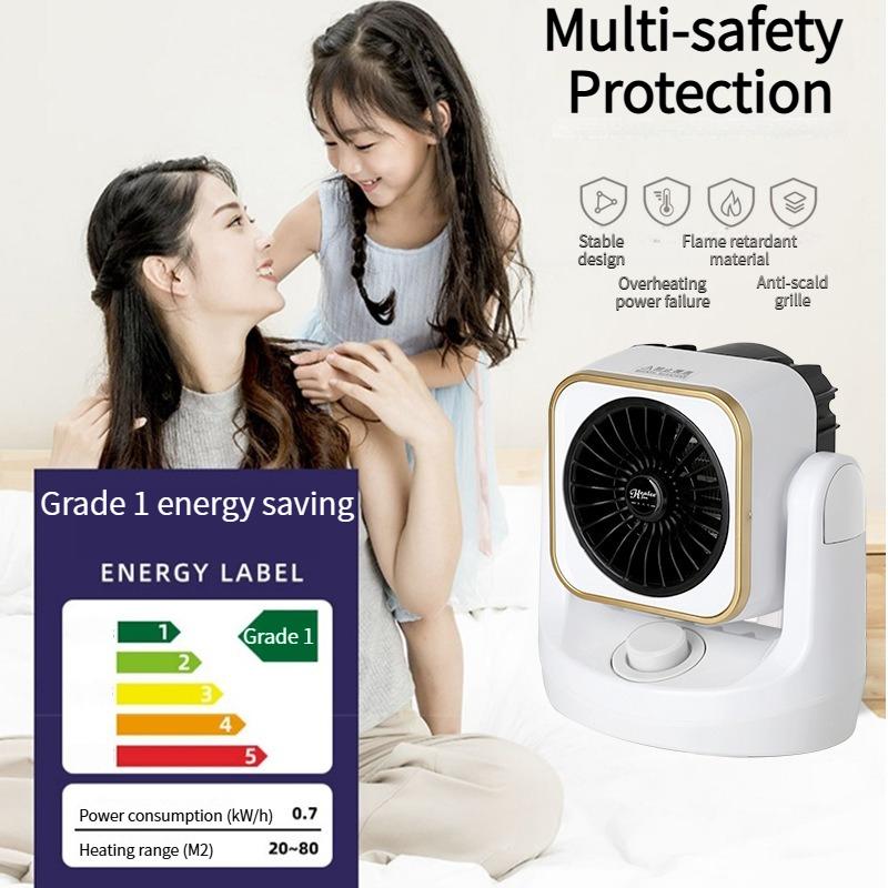 Graphene Heater 608 1000W 0.1s Fast Heating Electric Household Heater with Remote Control EU Plug