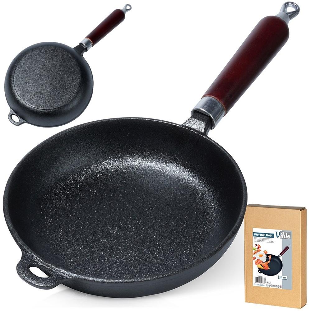 Cast iron frying pan with silicone cover CAST LINE 30 cm