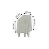 Housse de Protection Deluxe Chaise, env.65x65x150/110
