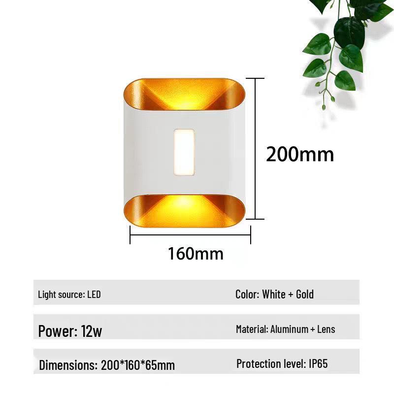 Modern Minimalist Four-Leaf Clover Outdoor Waterproof Wall Light for Courtyard, Balcony, and Aisle Decoration