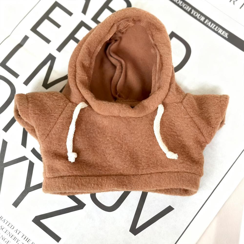 

1 PC Warm Winter Pet Pullover Hoodies Outdoor Clothing for Small Animals Bunny Kitten Baby Rabbit Guinea Pig Cosplay Sweatshirt коричневый