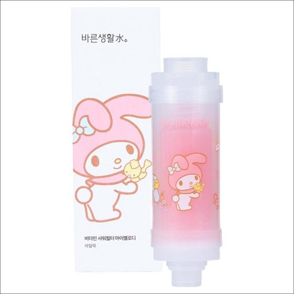 [Barunsaenghwal] Sanrio Characters Vitamin Shower Filter - Hello Kitty My Melody Cinnamoroll Kuromi, Anti-Rust & Chlorine Removal, K-Beauty Skin Care