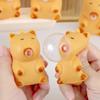 Funny Blow Bubble Capybara Figurine Squeeze Pop Out Toy Stress Toy Novelty Gag Table Toy Decompression Pinch Fidget Toy Kid Gift