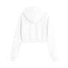 Damen Color Cropped Hoodie mit Taschen - Langarm Pullover Sweatshirt für Freizeitkleidung