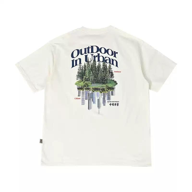 Li Ning Printed Letter Breathable Versatile Short Sleeve T-Shirt Men Tops AHSVA61-1