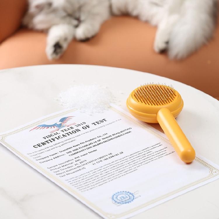 Hair Removal Combs Self Cleaning Pet Massage Brush Pet Cat Brush Pet Grooming