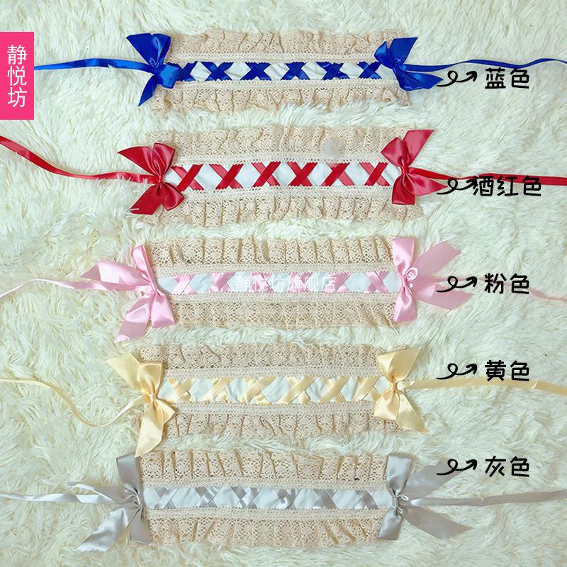Lolita French Japanese soft girl headgear headband KC hair accessories Lolita headband sweet lace bow girl