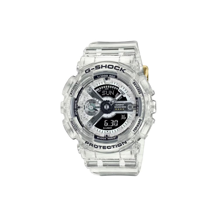 Casio G-Shock 40th Anniversary Clear Remix Dual Display Series 200m Water Resistant Quartz Movement Resin Strap Watch Women watches GMA-S114RX-7AJR