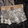 10A Antibacterial Men's Ethnic Print Breathable Boxer Briefs Shorts